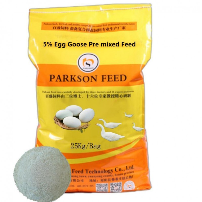 5% laying goose premixed feed, makanan goose