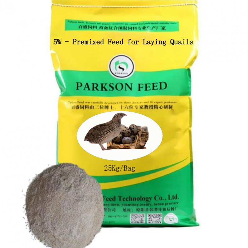 5% - premixed feed untuk laying Quails